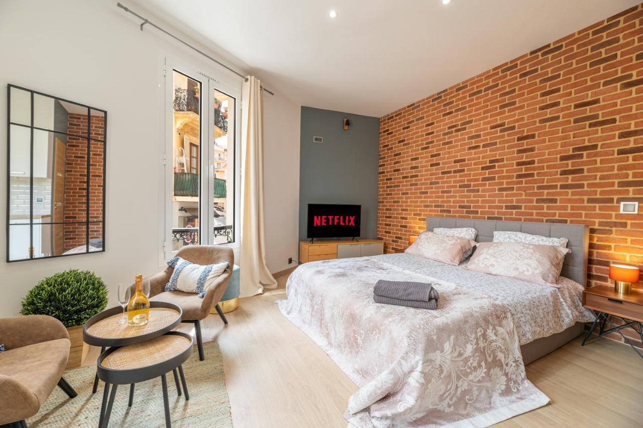 Grand Studio Climatise Tres Proche Monaco Beausoleil Luaran gambar